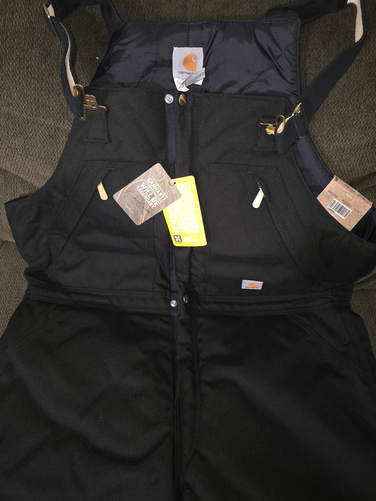Carhartt Bib Overalls R33 BLK