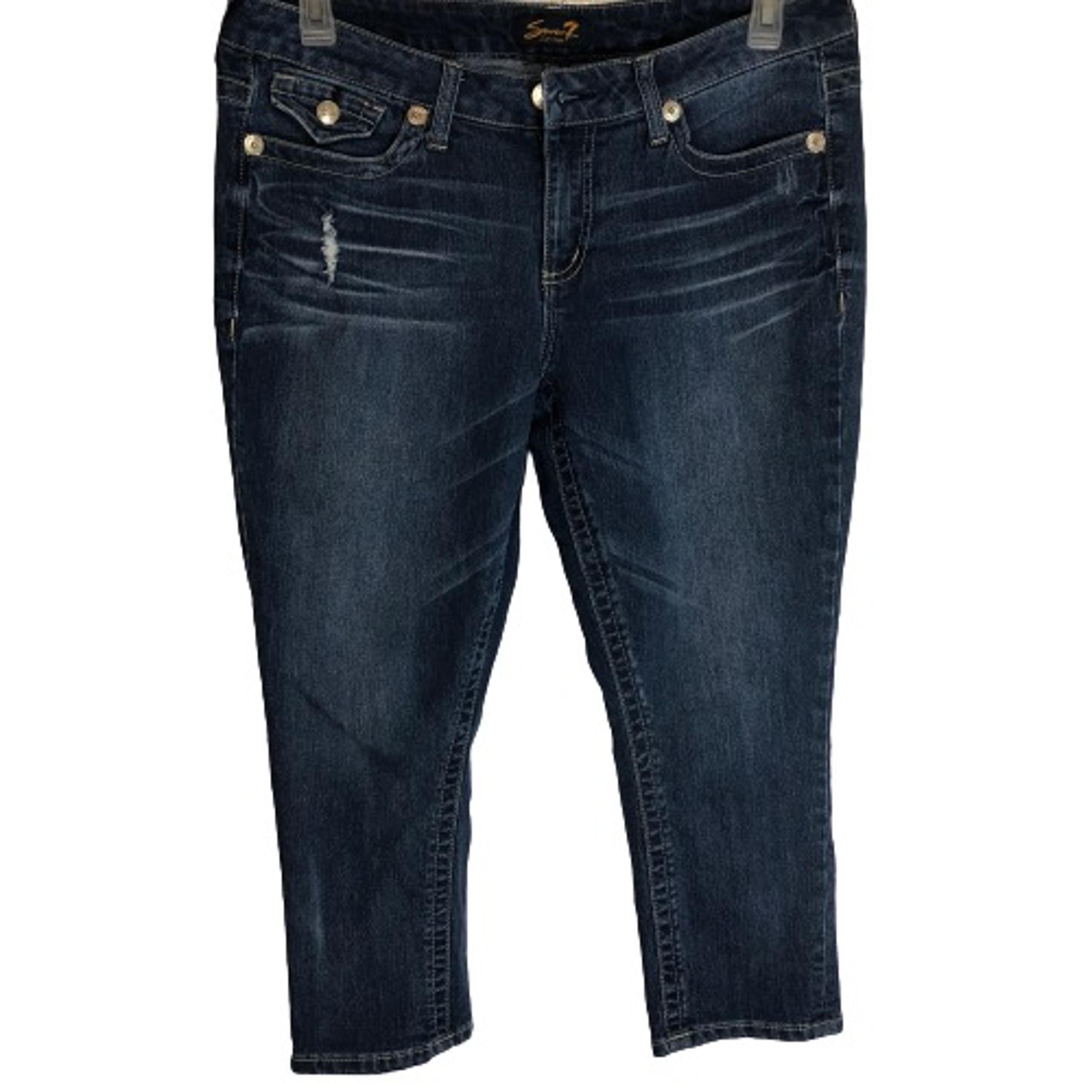 Distress Capri Jeans - Seven7