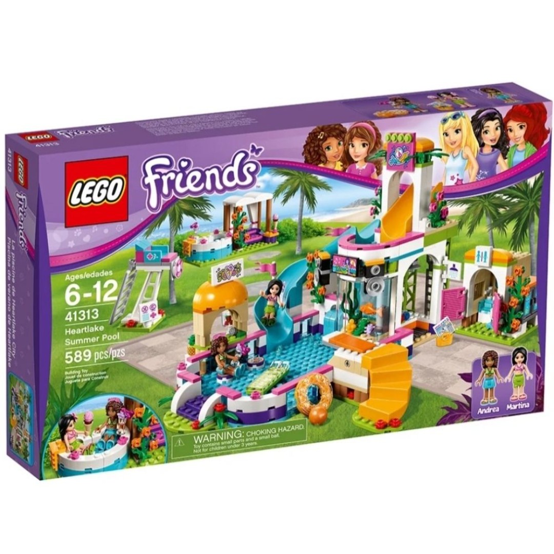 LEGO Friends Heartlake Summer Pool 41313, 589 pieces, , have book. Set complete