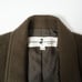 Hiroko Koshino Wool 100% Coat Jacket Dark Green 9*YC840