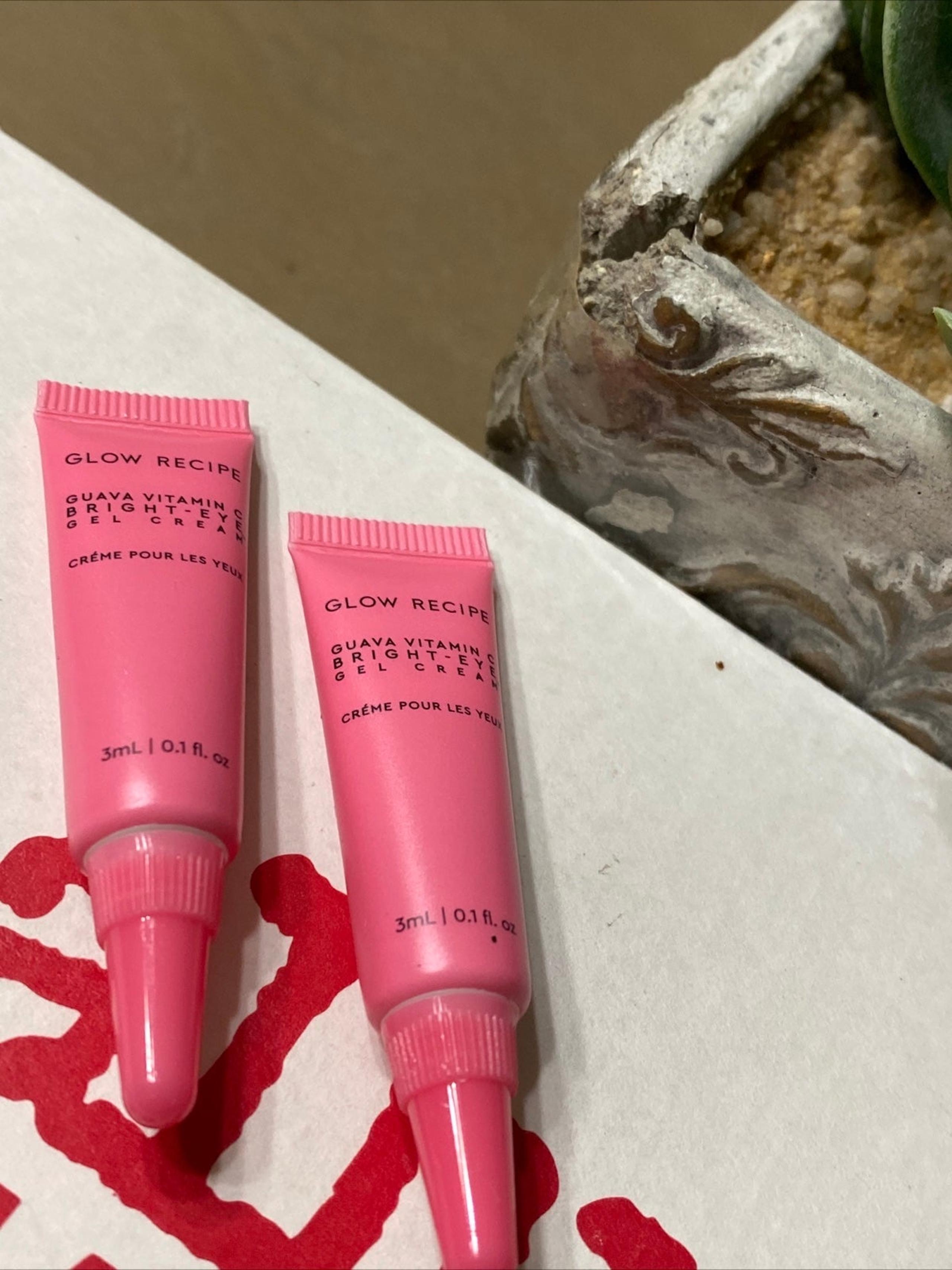 2 Glow Recipe Guava Vitamin C Bright Eye Gel 3ml / 0.1 oz NEW DELUXE SAMPLE TUBE