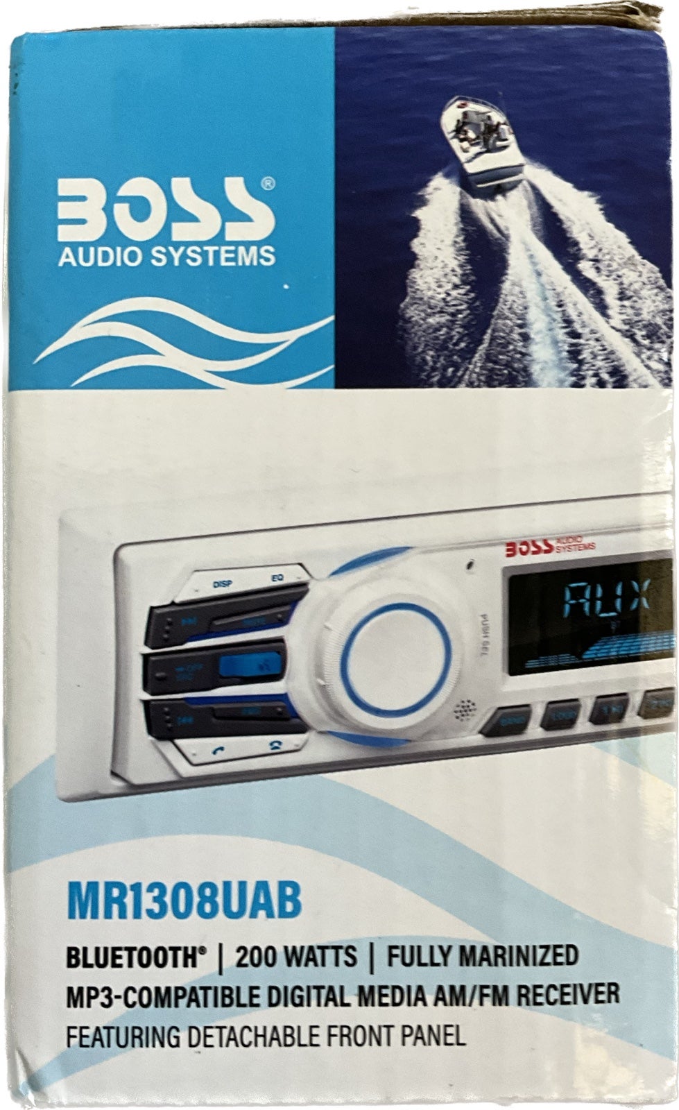 BOSS Audio Systems MR1308UAB Marine Audio Stereo System