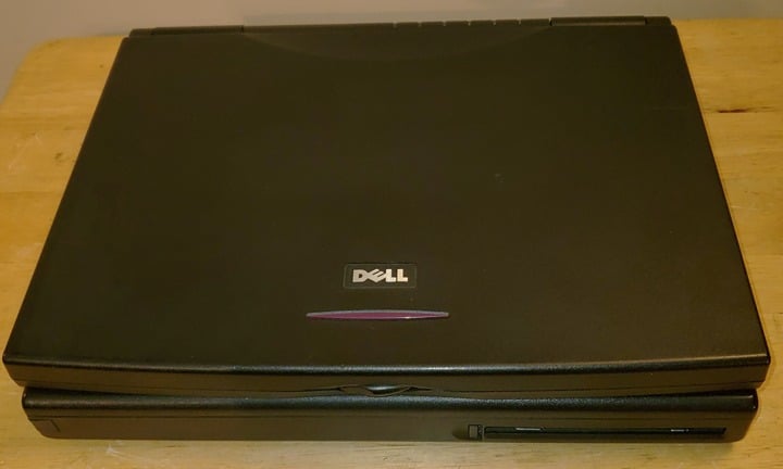 Vintage Dell Latitude XPi Model No. PPS Laptop - No HD W/ Power Adapter