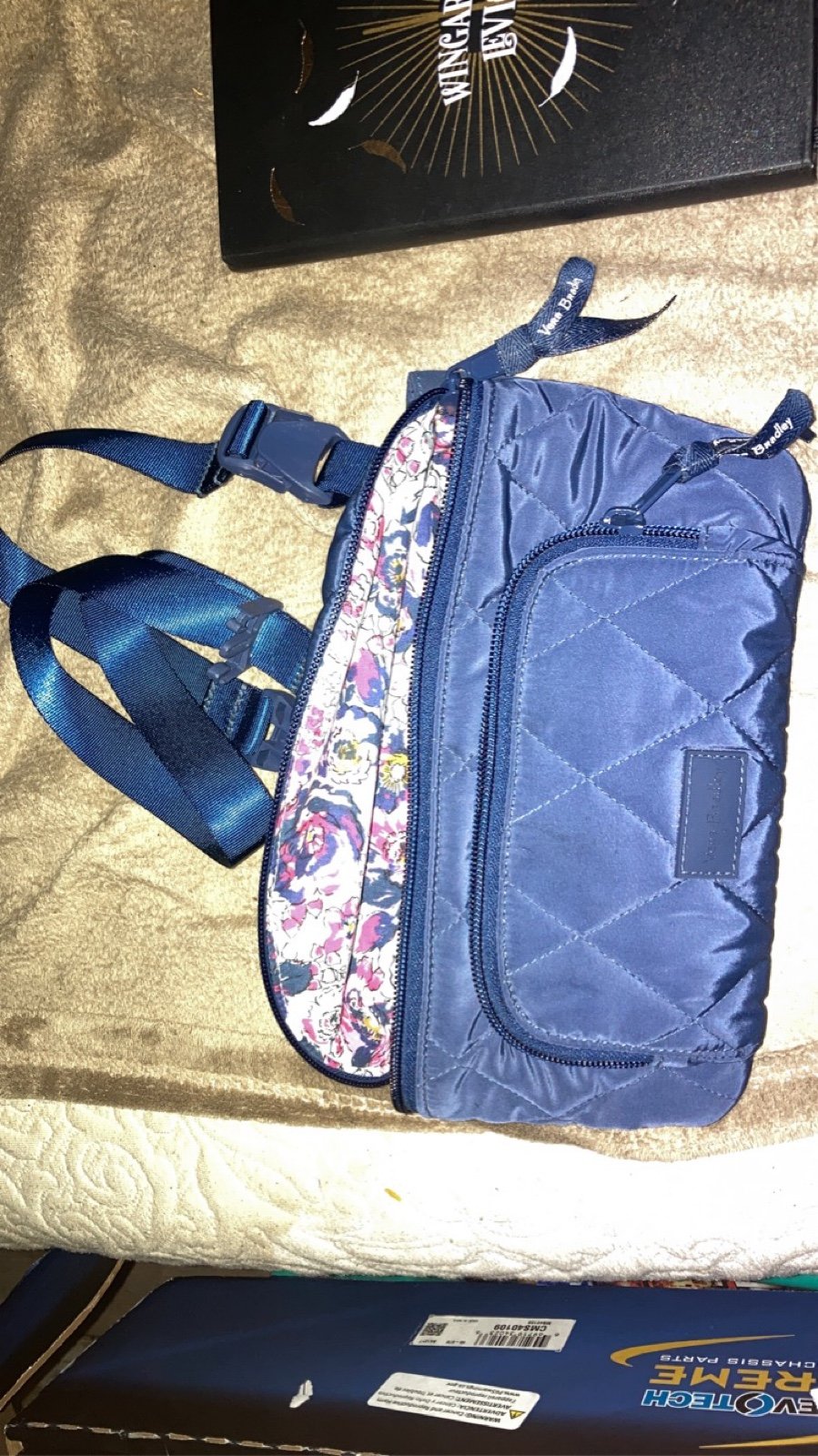 Vera Bradley Navy Blue Quilted Belt Bag