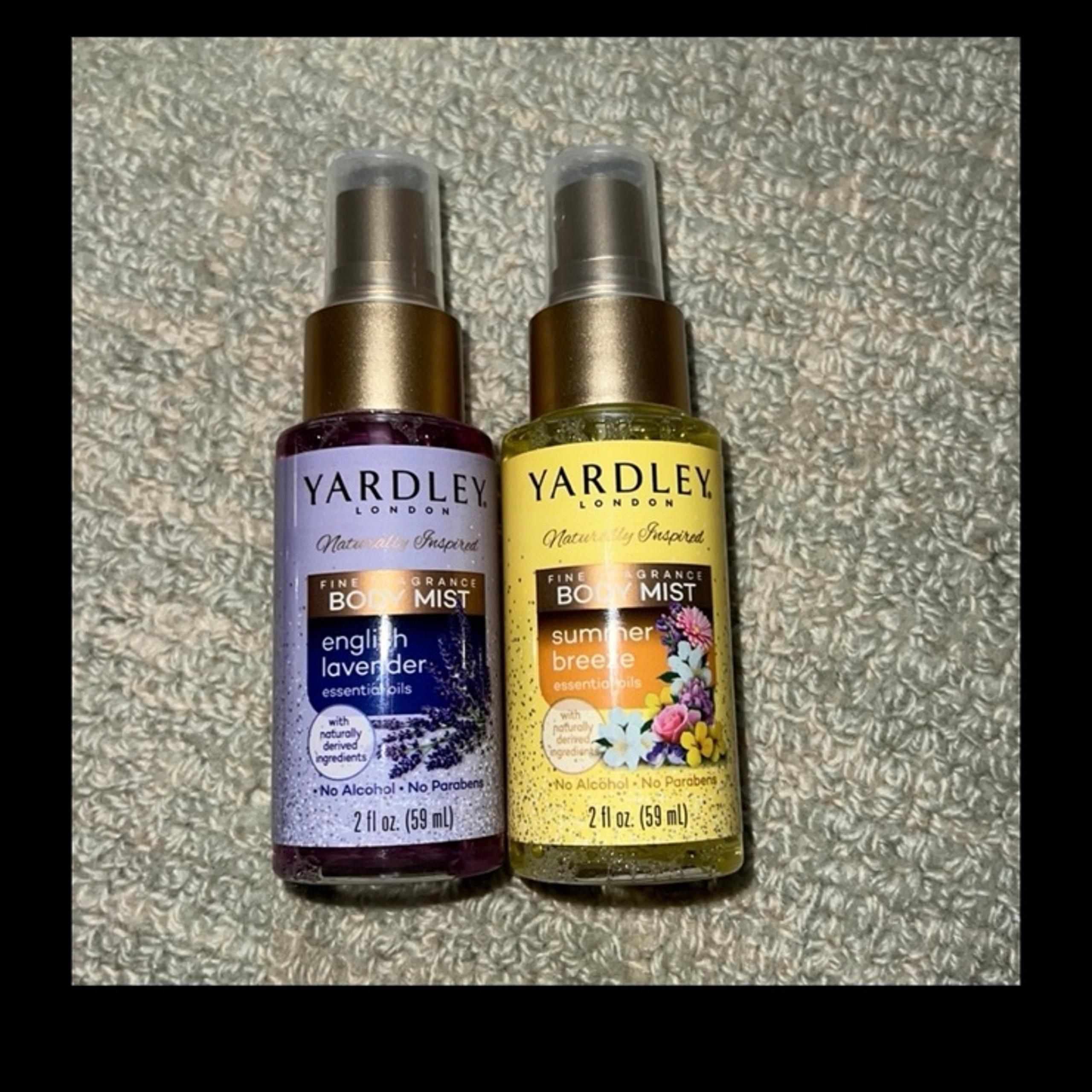 2 new yardley body sprays lavender & summer breeze