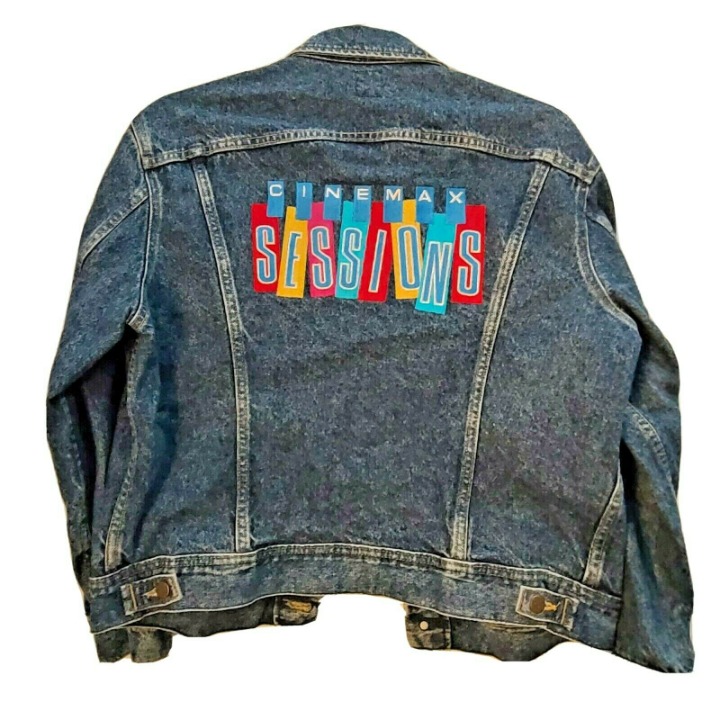 Vtg HBO Cinemax Sessions Denim Jacket