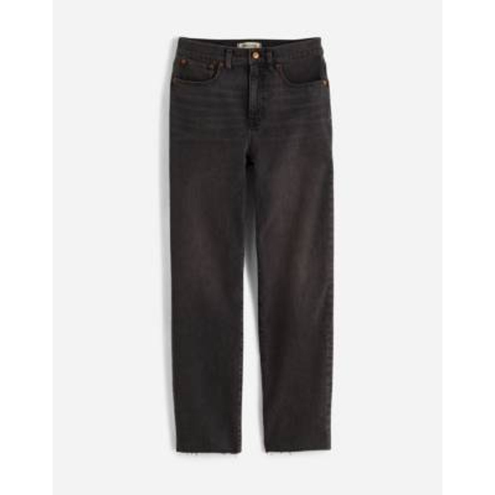 Madewell '90s' Black Straight Crop Denim Jean Size 28