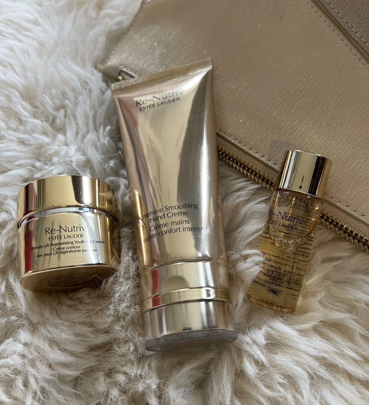 Estee Lauder RE- NUTRIV set (includes eye cream, hand cream and lotion)