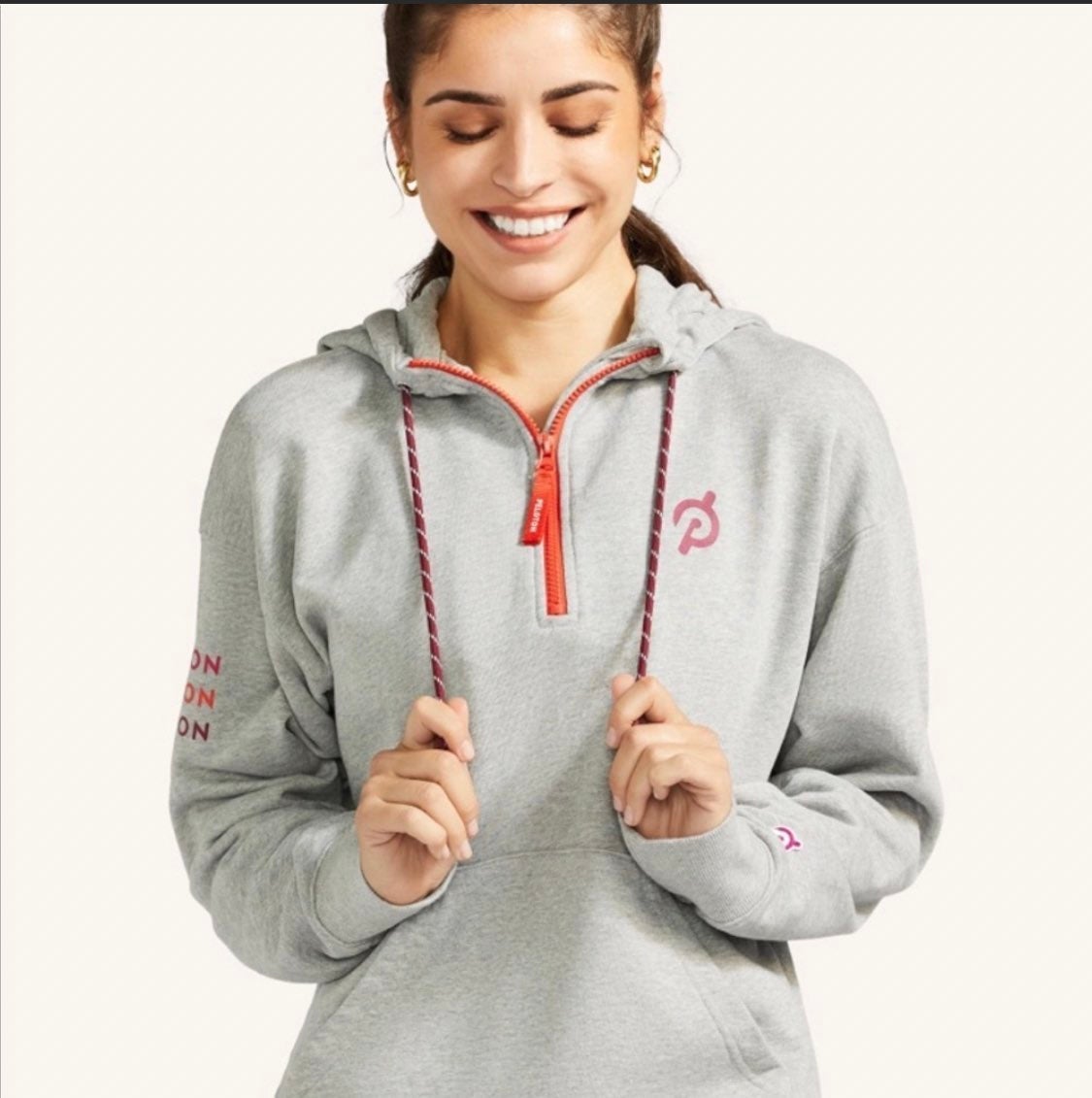 Peloton TWGF Relaxed 1/2 Zip Hoodie NWT