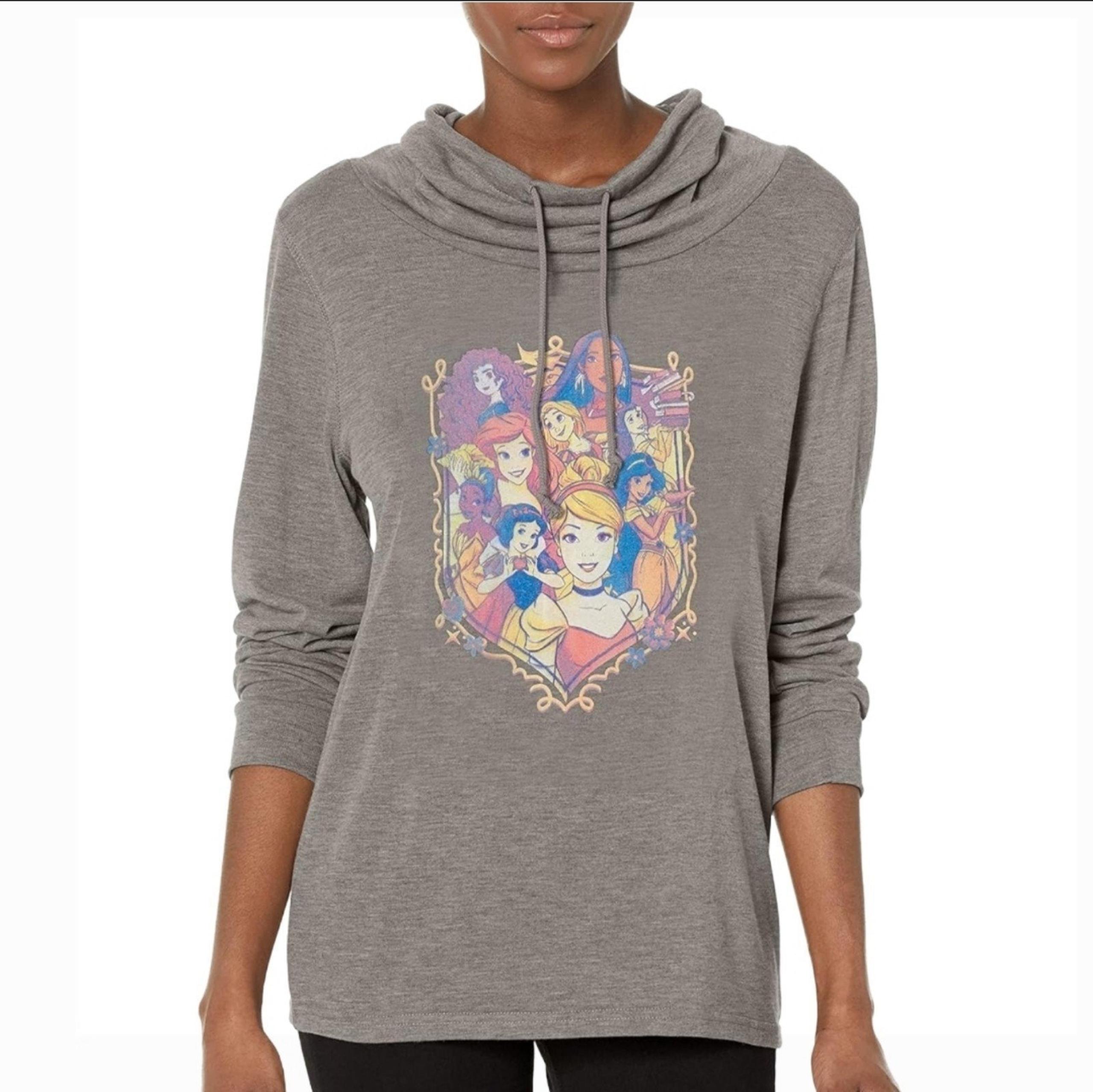 Princess Shield Women's Cowl Neck Long Sleeve Knit Top - Small - NWT - Disney