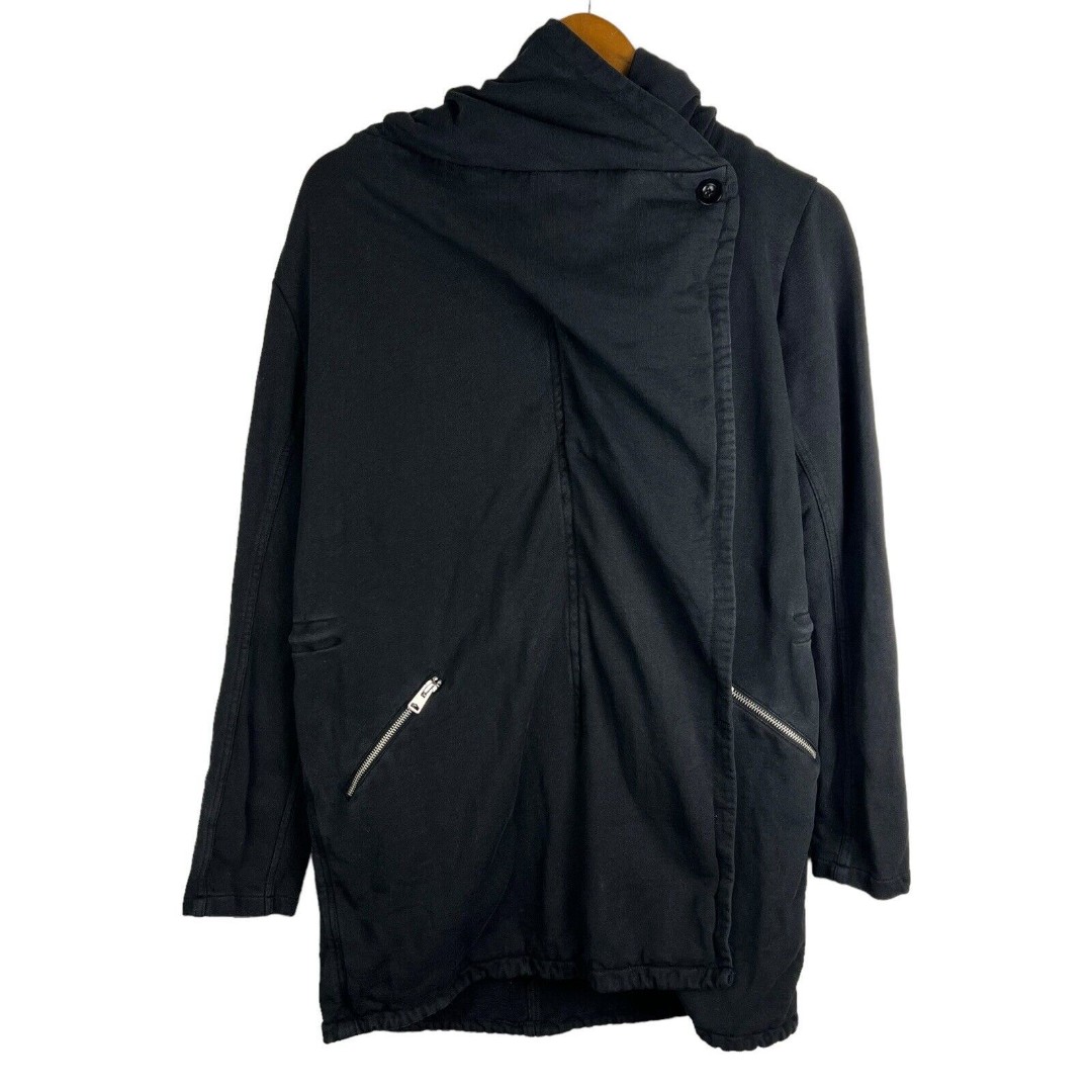 Allsaints All Saints Women's Navarre Full Zip Black Hooded Jacket Size XS