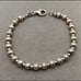 Rare Silpada B0242 Fluted Sterling Silver and Brass Bead Bracelet