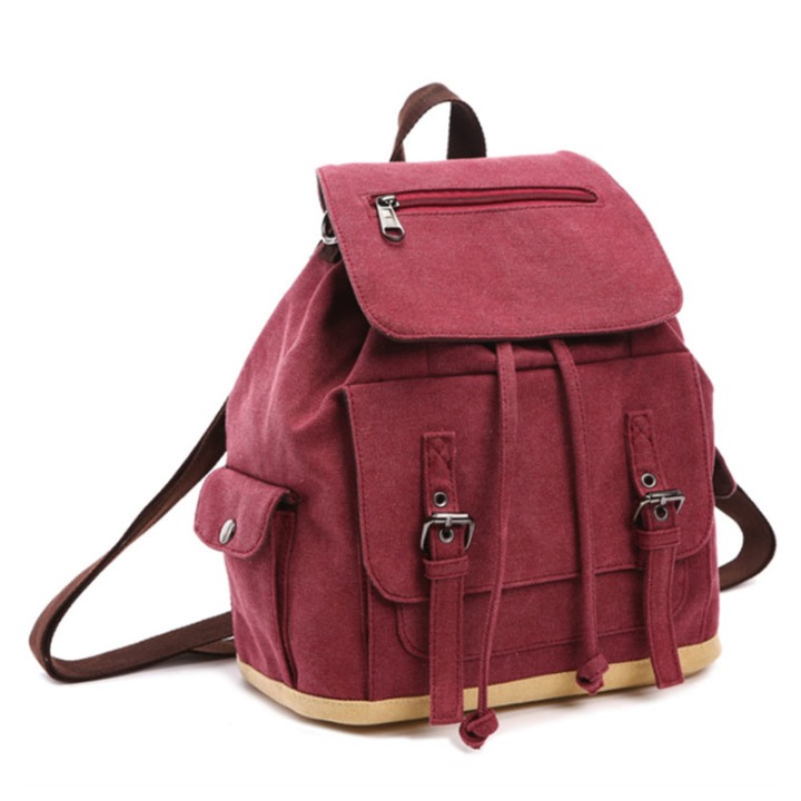Wholesale Fashion Women Girl Shoulder Bag Rucksack Canvas Backpack Outdoor Bag