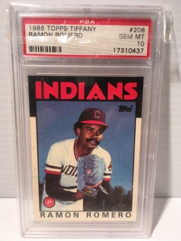 1986 Topps Tiffany Ramon Romero PSA 10