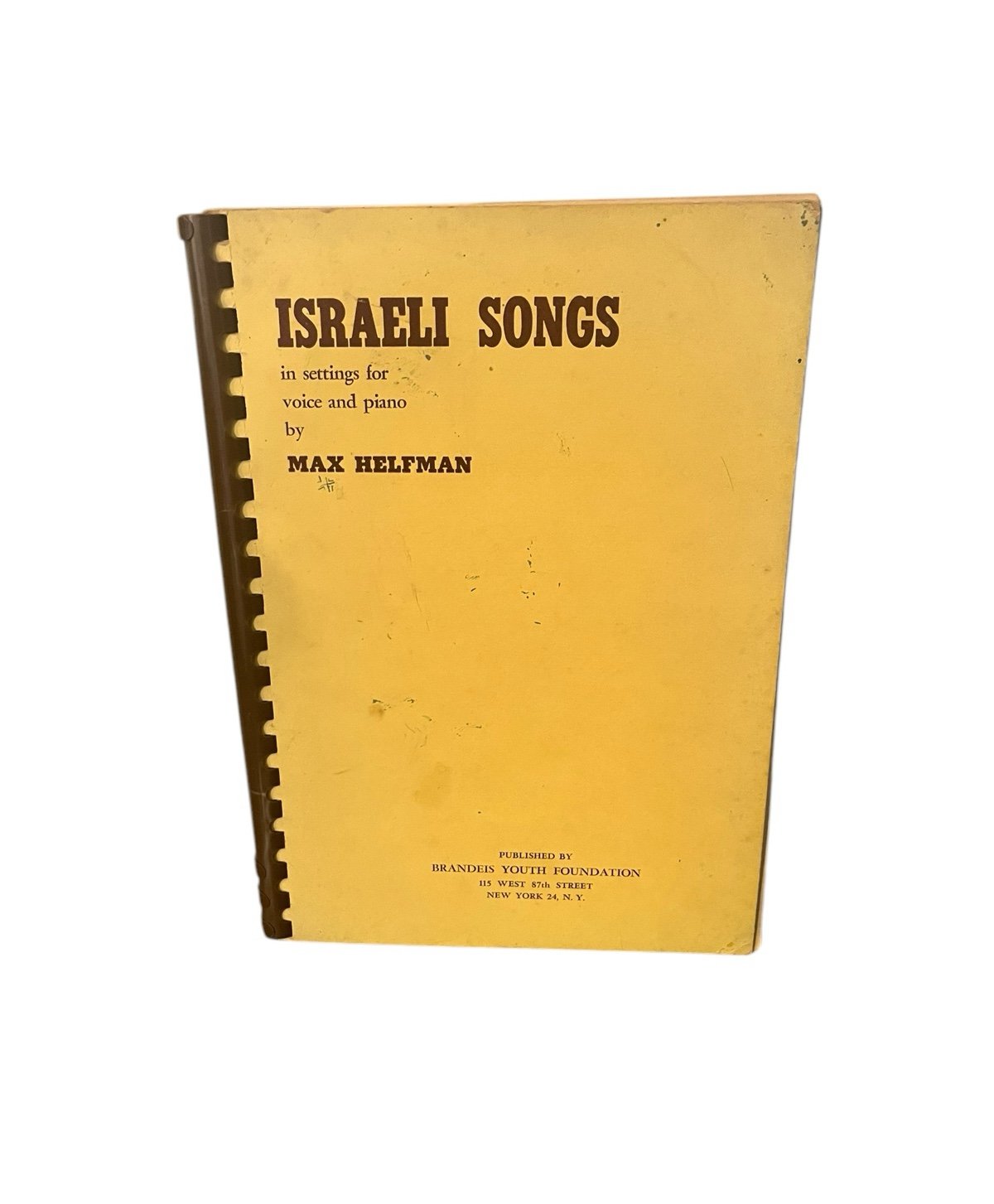 Vintage Israeli Songs by Max Helfman 1949 Brandeis Youth Foundation New York
