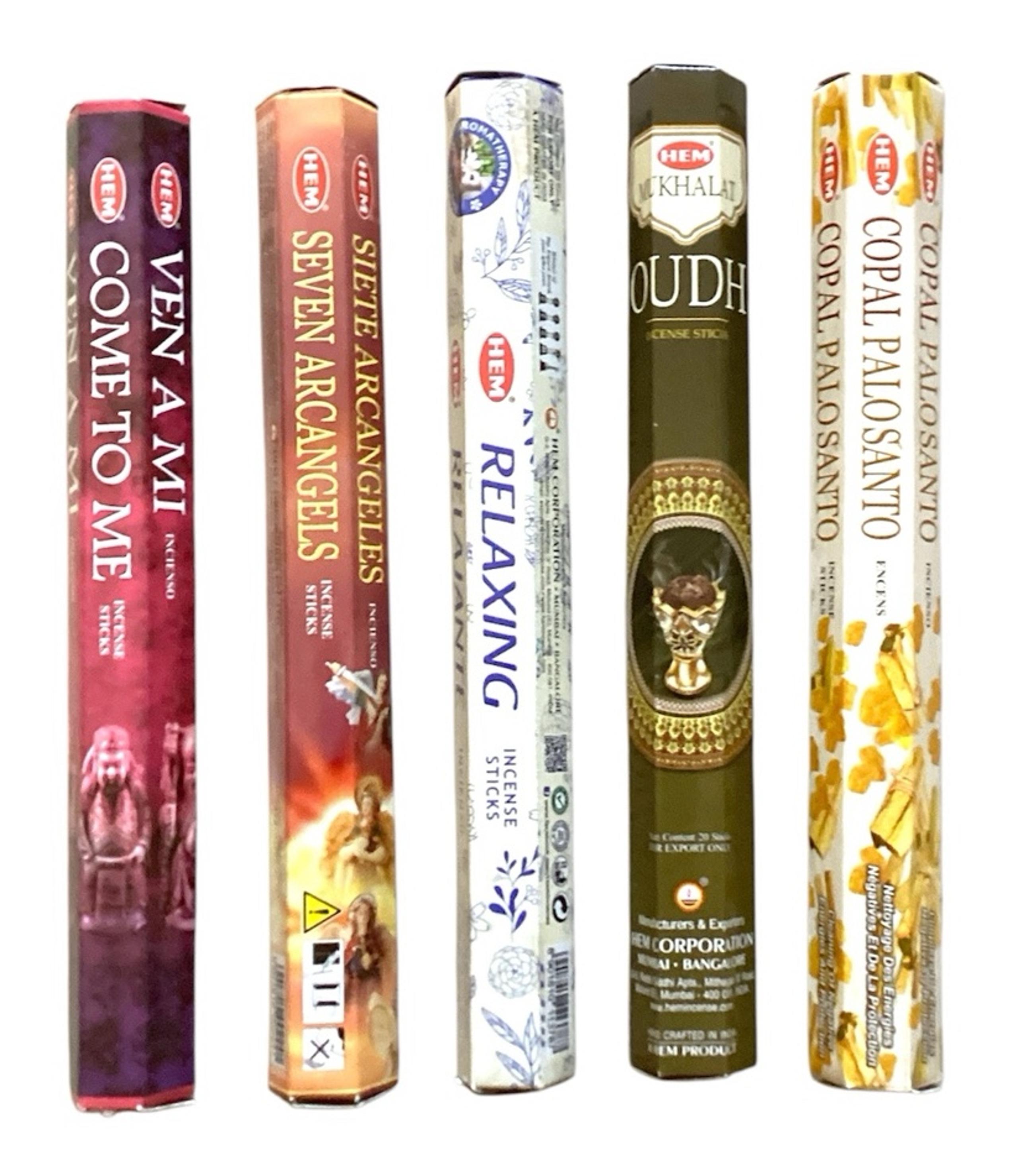 HEM Incense Sticks - Premium Fragrance for Home and Yoga 10 Tubes + Free Touch