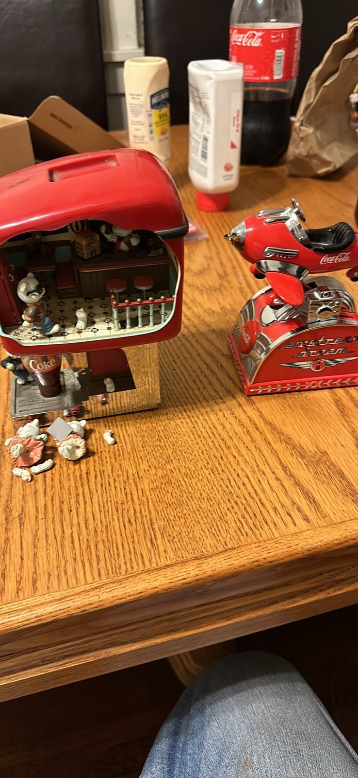 1991 Enesco Coca Cola The Soda Shoppe Hop Deluxe Action Musical Box UNTESTED 2