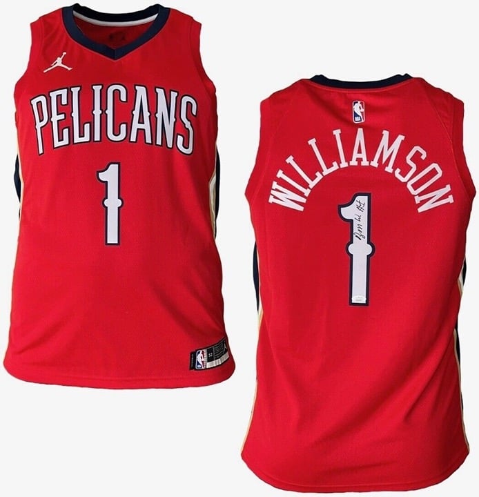 Zion Williamson New Orleans Pelicans Autographed Authentic NBA Jordan Jersey JSA