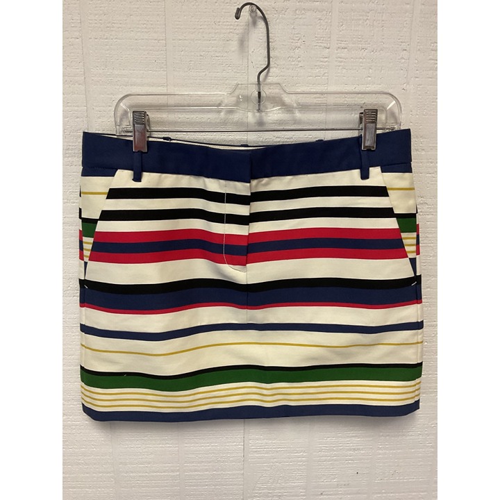 J.Crew Multicolor Striped Cotton Blend Mini Skirt NWT Size 6