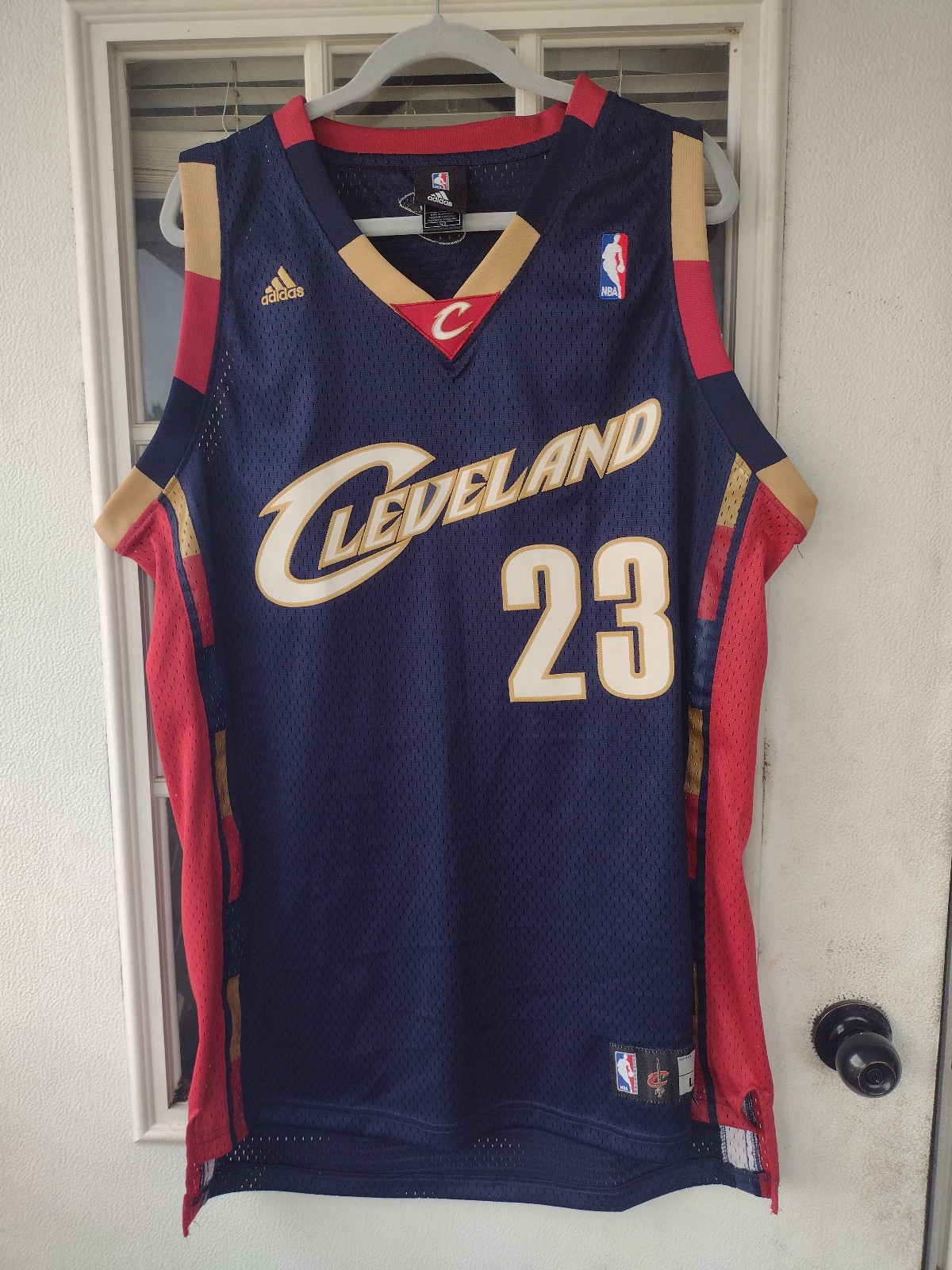 NBA Adidas Jersey King LeBron James #23 Cleveland Cavaliers Sz Large Length +2