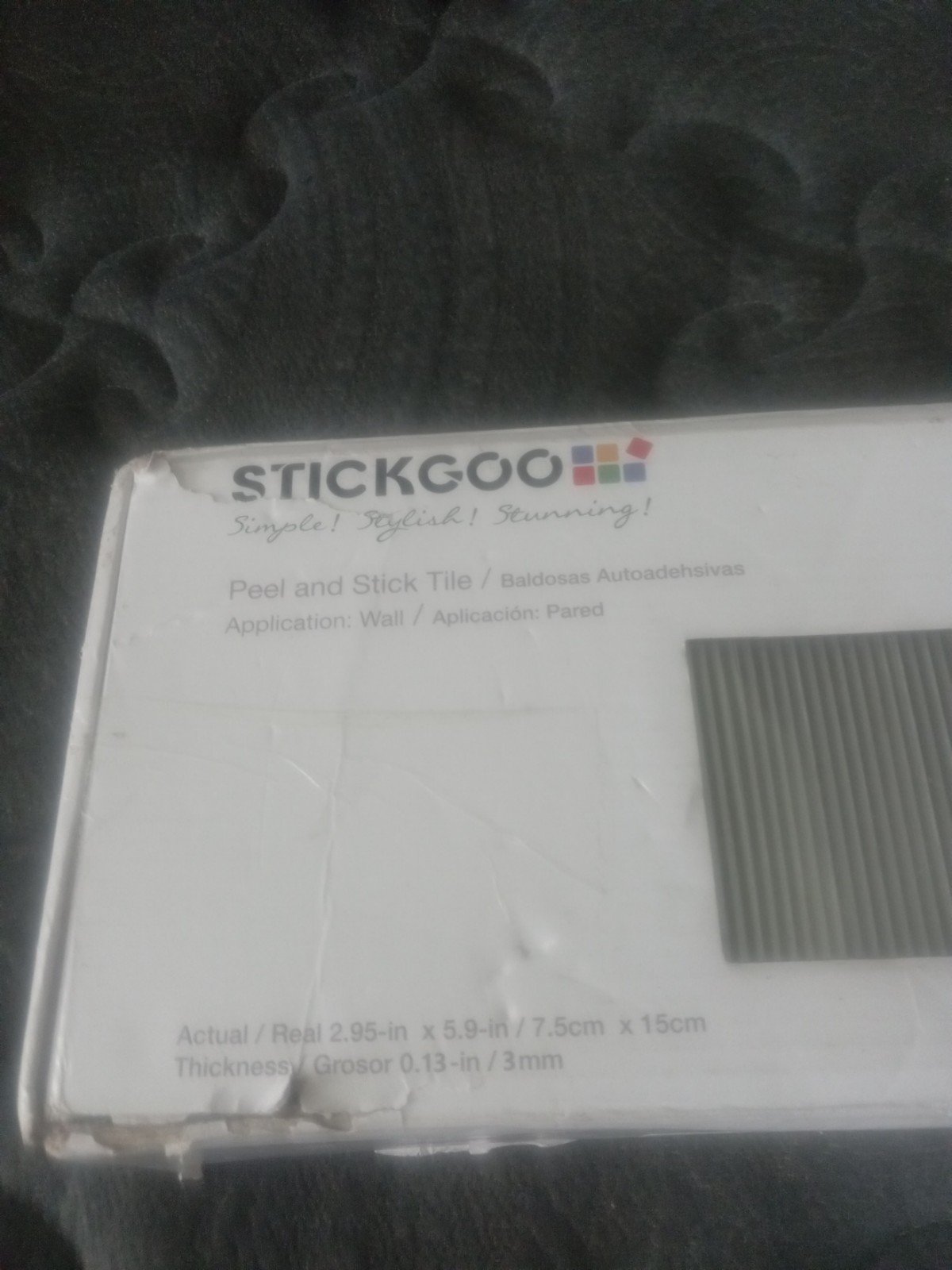 STICKGOO 100 PCS 12.08 Sq Ft/1.12m2 Peel And Stick Tile Application: Wall