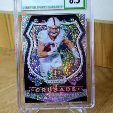 Christian McCaffrey /20 RARE White Sparkle