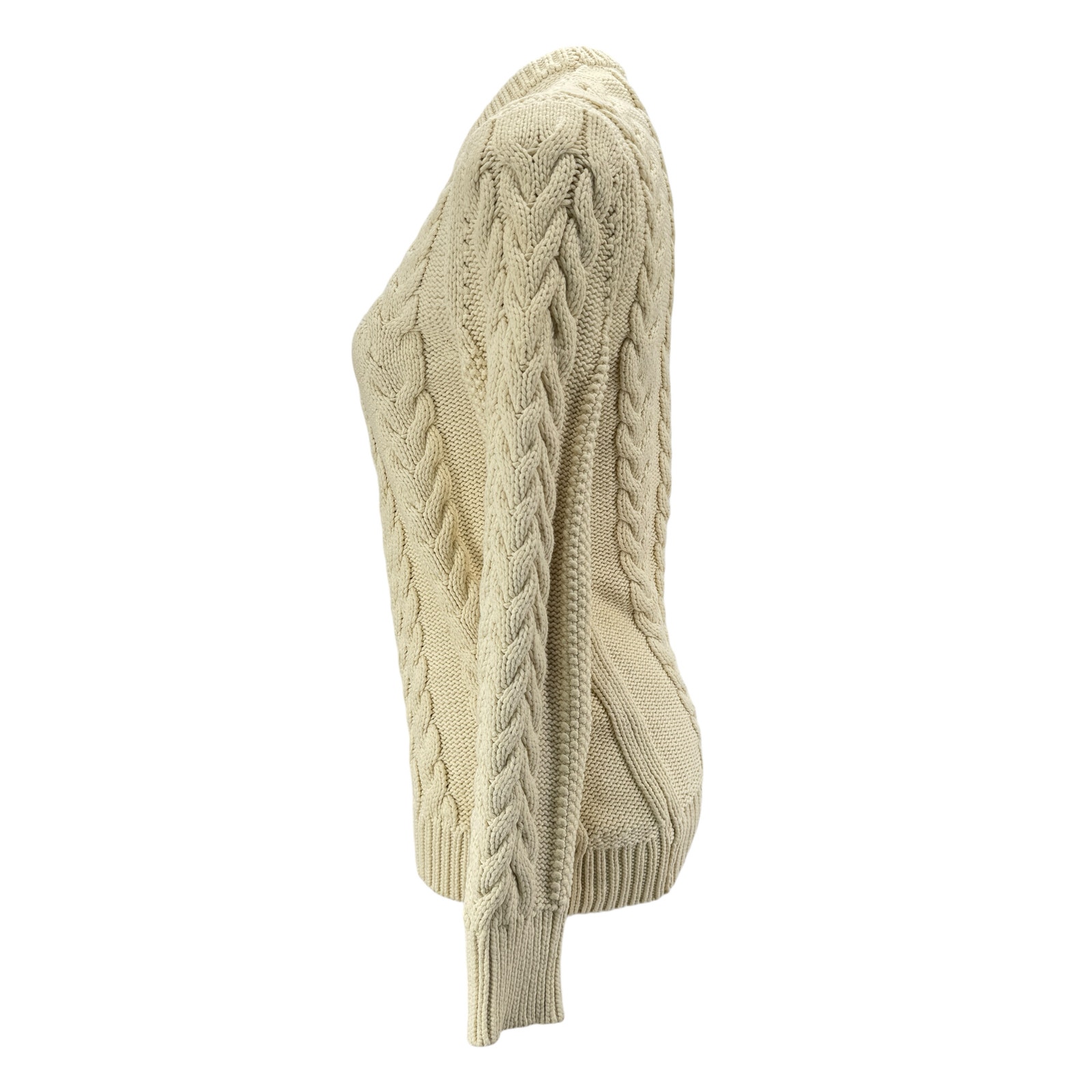 Theory Womens Sweater Twisting Cable Chainette Wool L