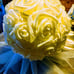White Rose wedding ball (9) centerpiece