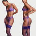 LARGE Victoria’s Secret purple garter belt + panty set