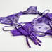 LARGE Victoria’s Secret purple garter belt + panty set