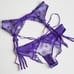 LARGE Victoria’s Secret purple garter belt + panty set