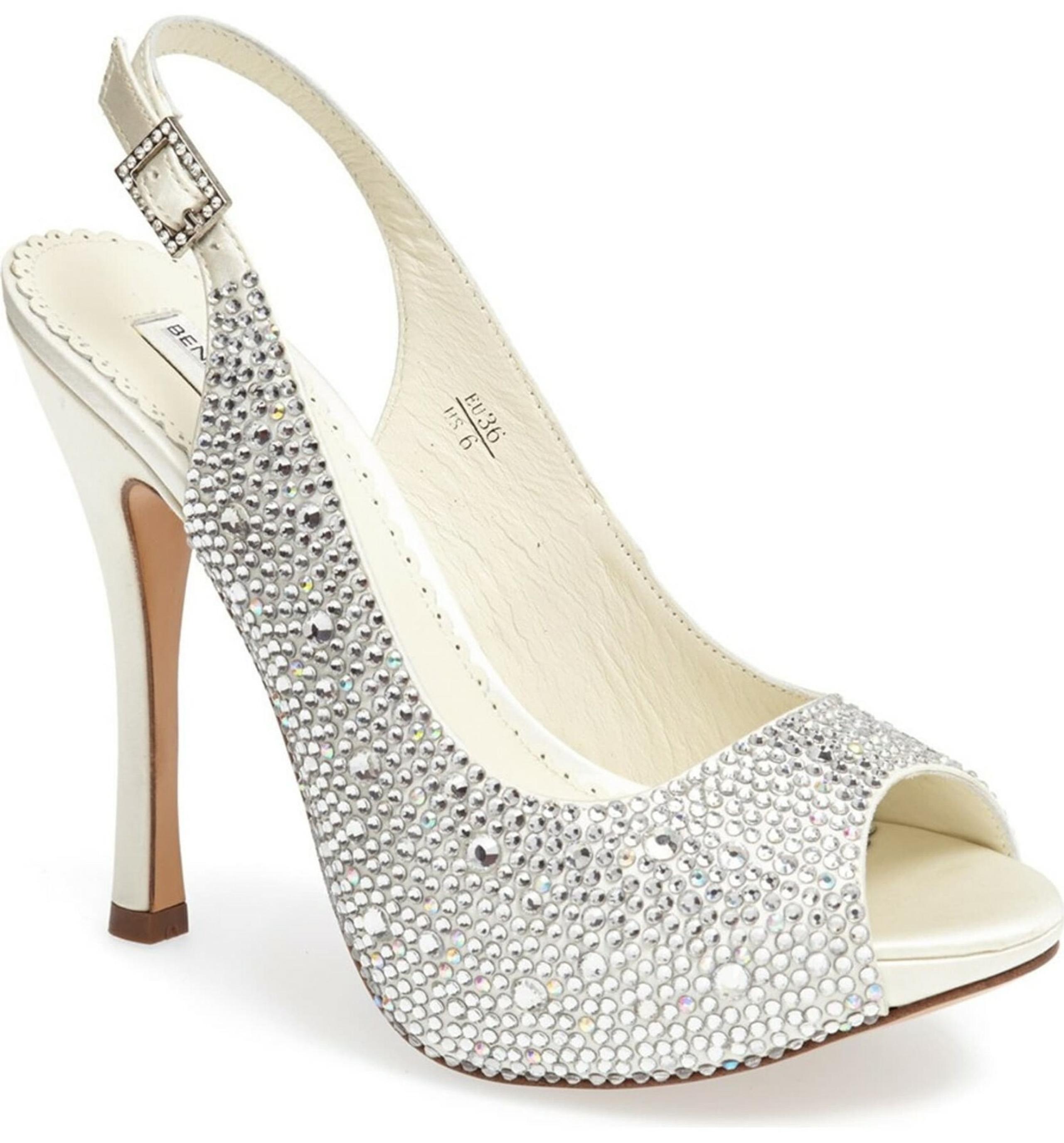 Benjamin Adams London Crystal Embellished Heels Size 10