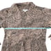 Topshop Black and Tan Zebra Plunge Neck Blouse. Size 6