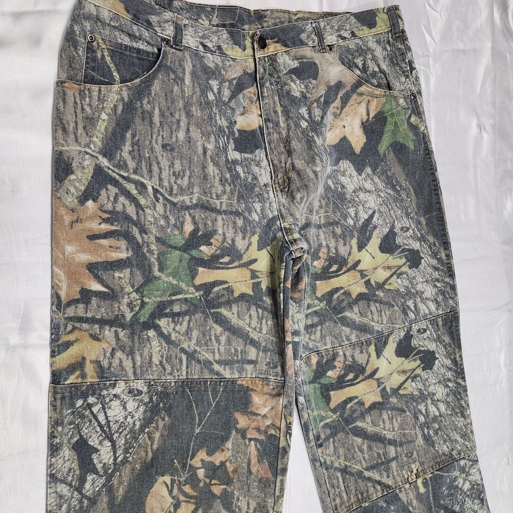 Vintage Mossy Oak Pants Men 38x30 *READ* Denim Jean Double Knee Deer Hunting Y2K