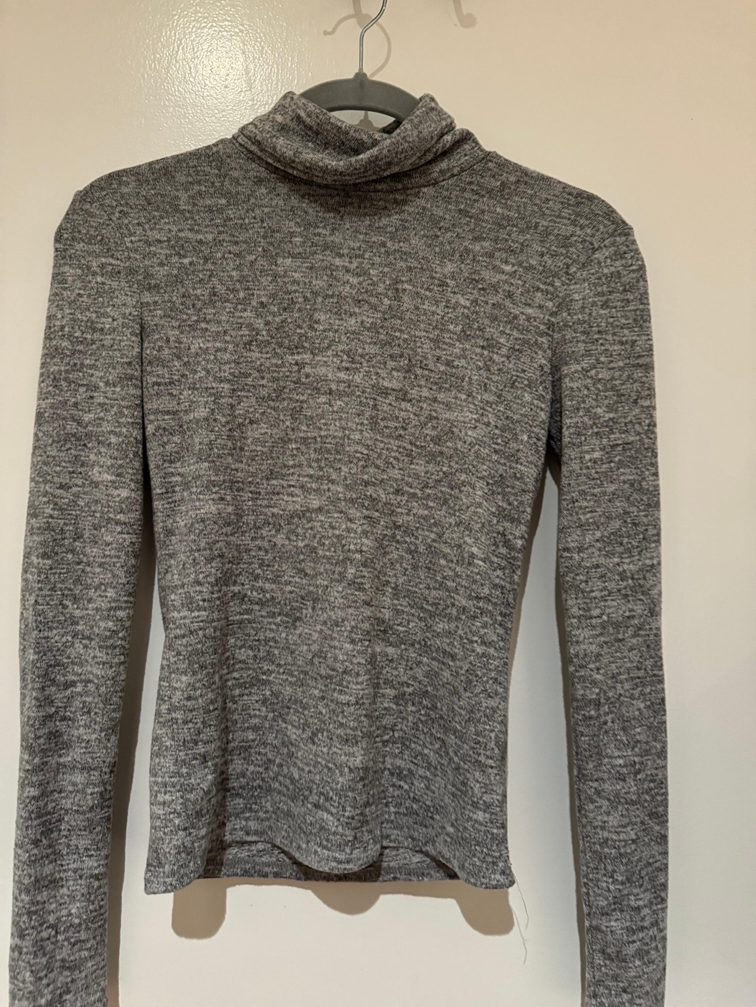 gray turtleneck
