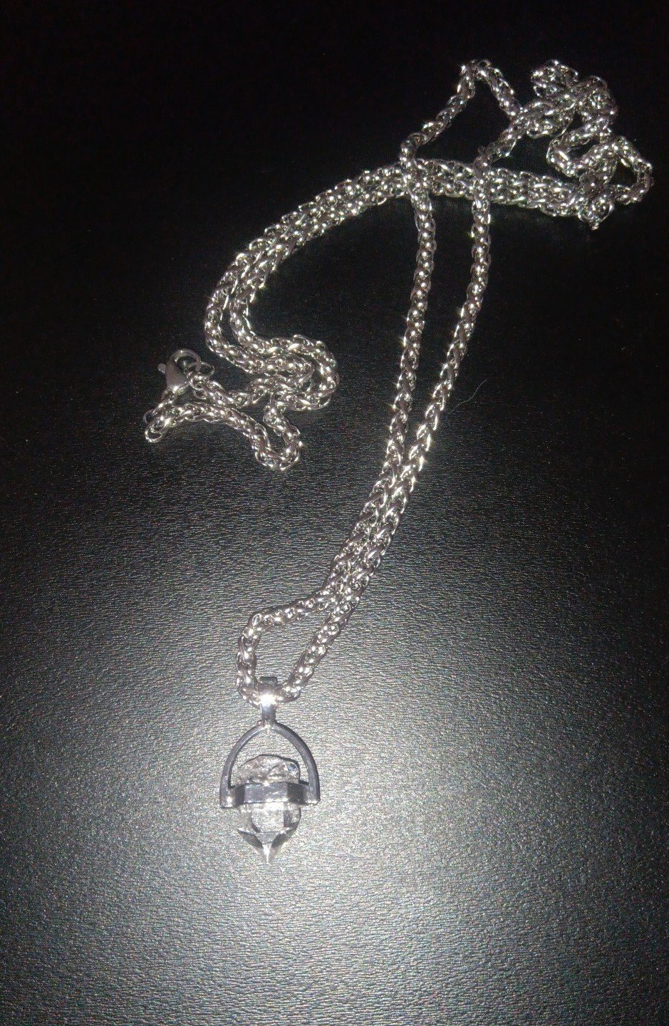Herkimer Diamond Quartz Crystal Necklace