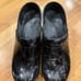 Size 38 Dansko patent leather clogs