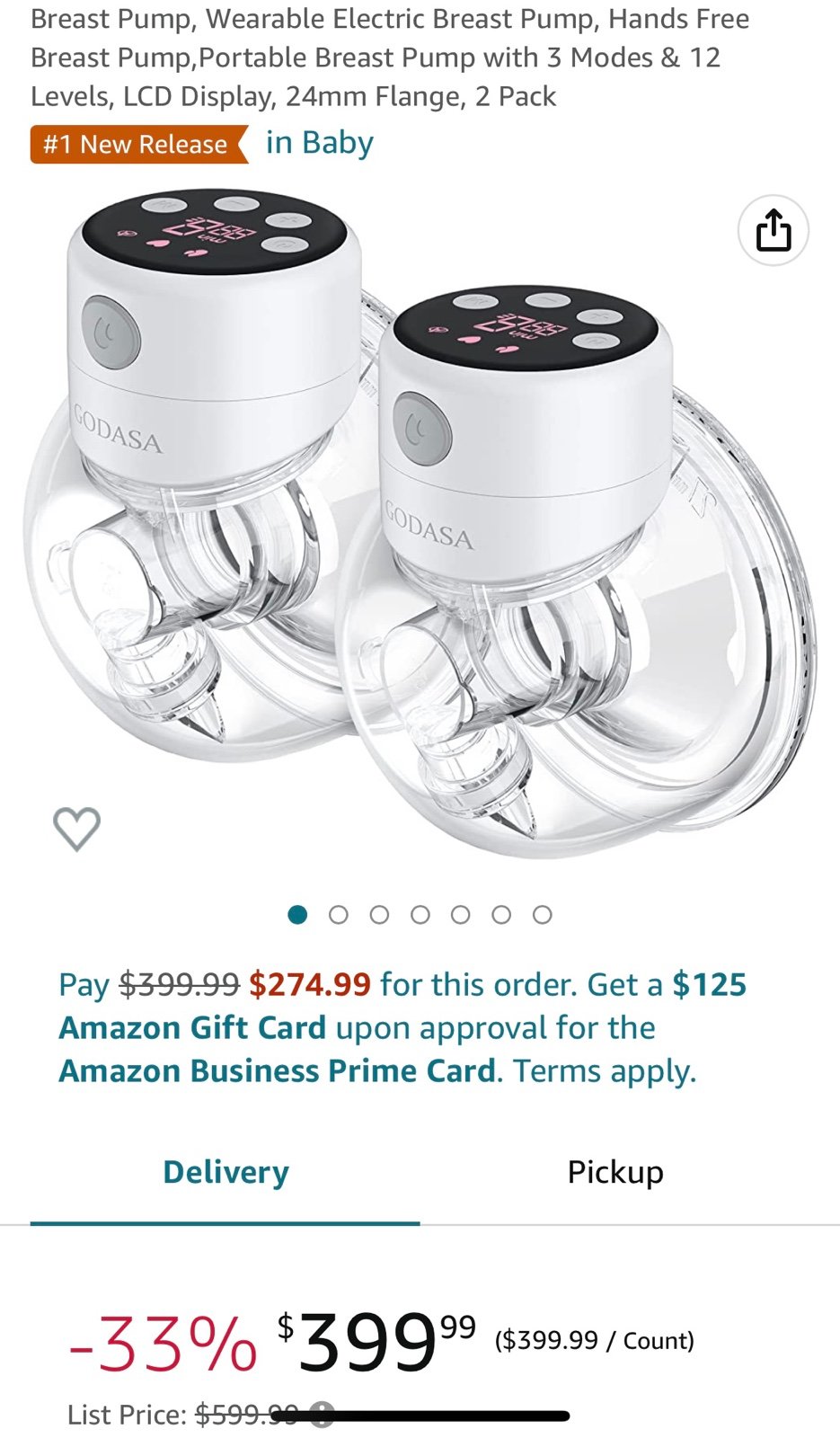 wearable breast pump