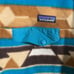 Patagonia Women's Lightweight Synchilla Snap-T Pullover Aztec Print Tan & Blue M