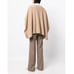 Vince Merino Wool/cashmere Knit Poncho Sweater in Camel