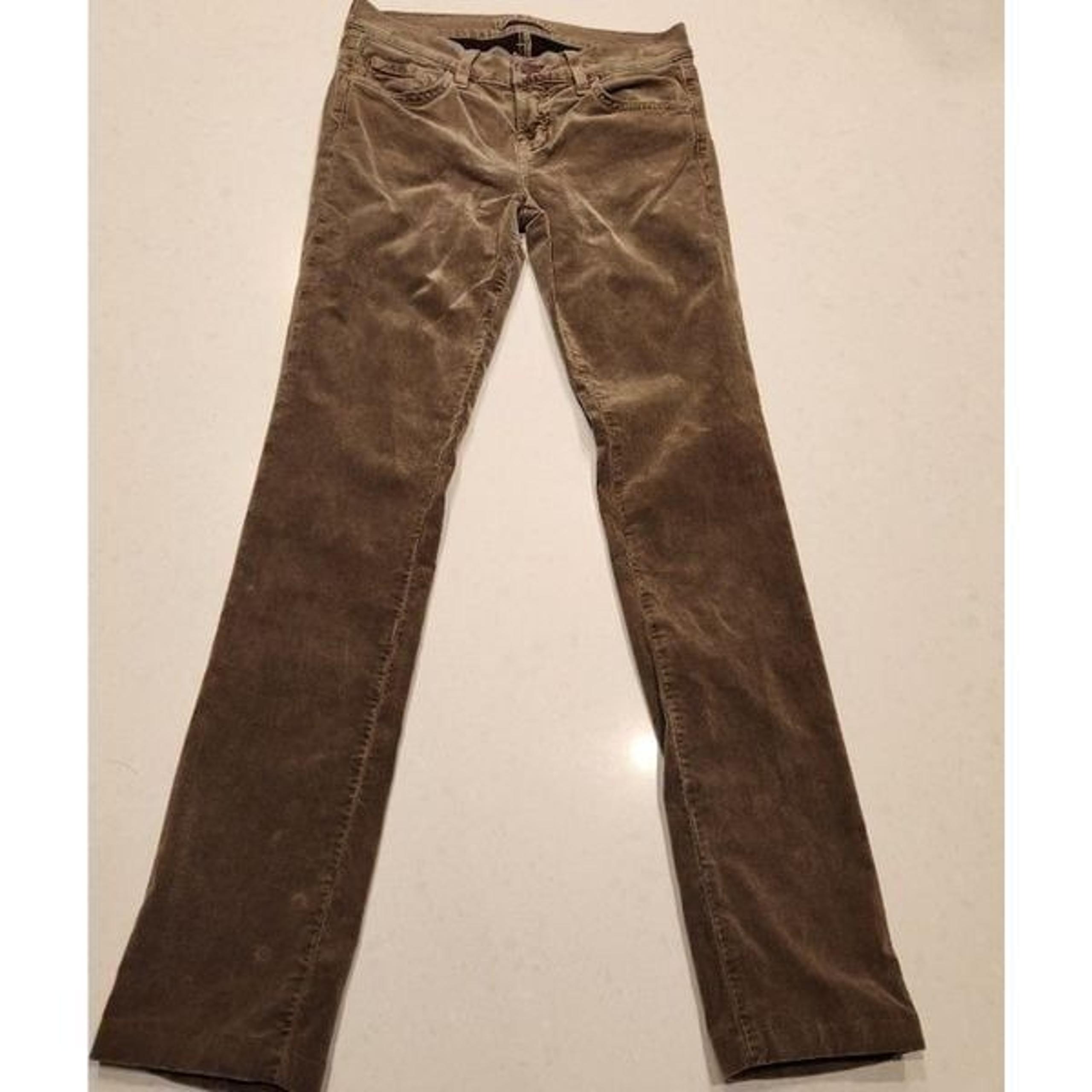 J Brand slim straight low rise corduroy pants. Size 25/28.
