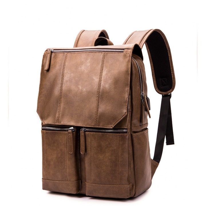 Retro Casual Double Shoulder Business Computer Backpack School Laptop Backpack