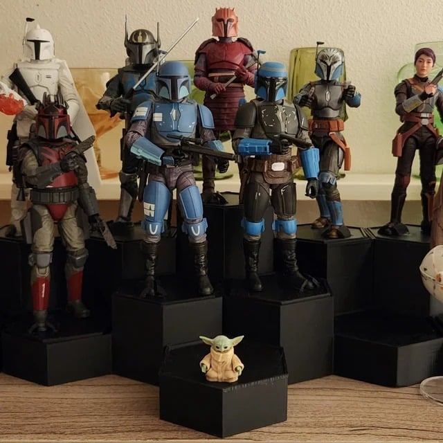 6", 1/12 scale action figure hex stands 4 Marvel legends,Star Wars Black Series,