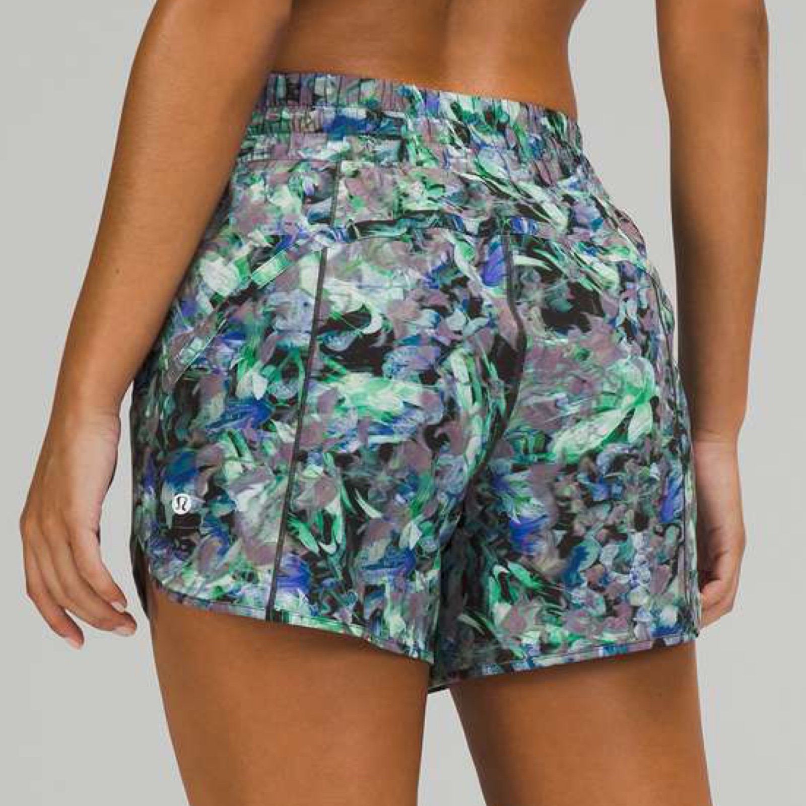 Lululemon Track That Mid-Rise Short Sz 12/5 In Rapid Flourish Multi