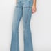 PLUS SIZE / HIGH RISE SKINNY FLARE JEANS