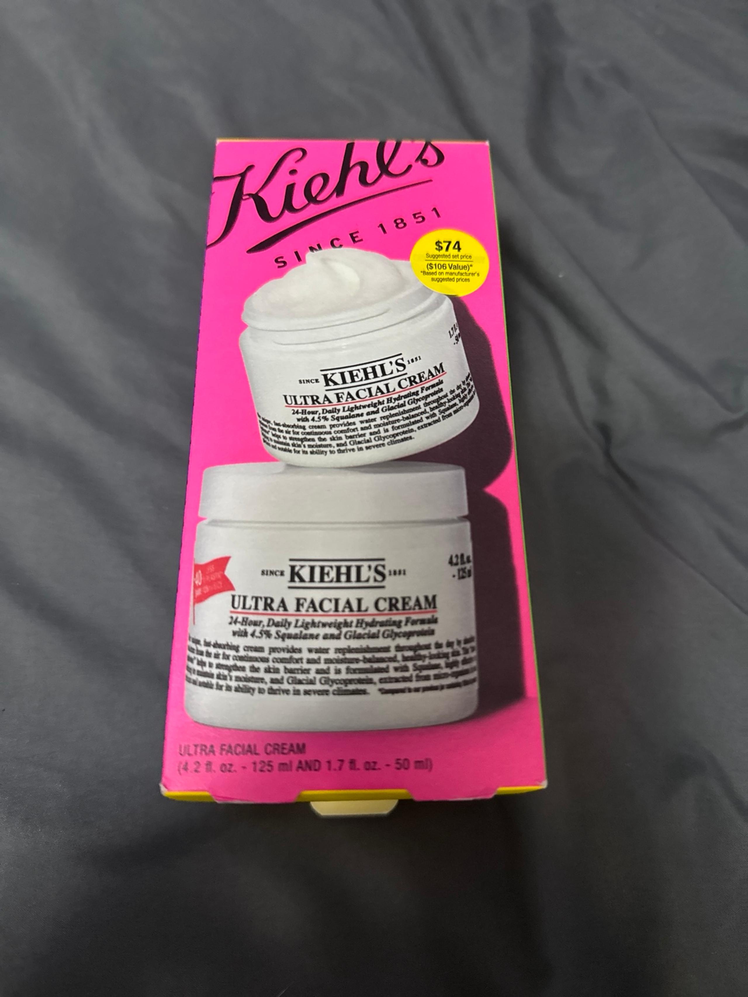 Kiehls Ultra Faccial cream.