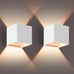 2 PCS White Outdoor Wall Mounted Sconces