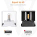2 PCS White Outdoor Wall Mounted Sconces