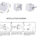 2 PCS White Outdoor Wall Mounted Sconces