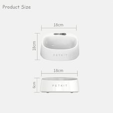 FluffyPal Pet Food Bowl with Built-in Sm